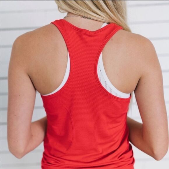 Zyia Copper Charged Tank Top Red Ribbed Medium - Picture 2 of 5